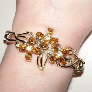 VTG KRAMER SP & Austrian Rhinestone Crystal RUNWAY Bracelet for Christian Dior